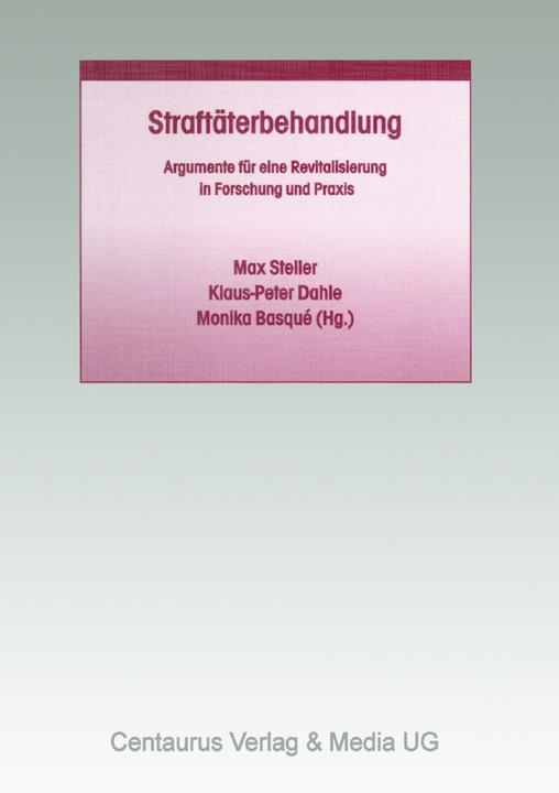 Produktbild Straftäterbehandlung (Deutsch, 2015)