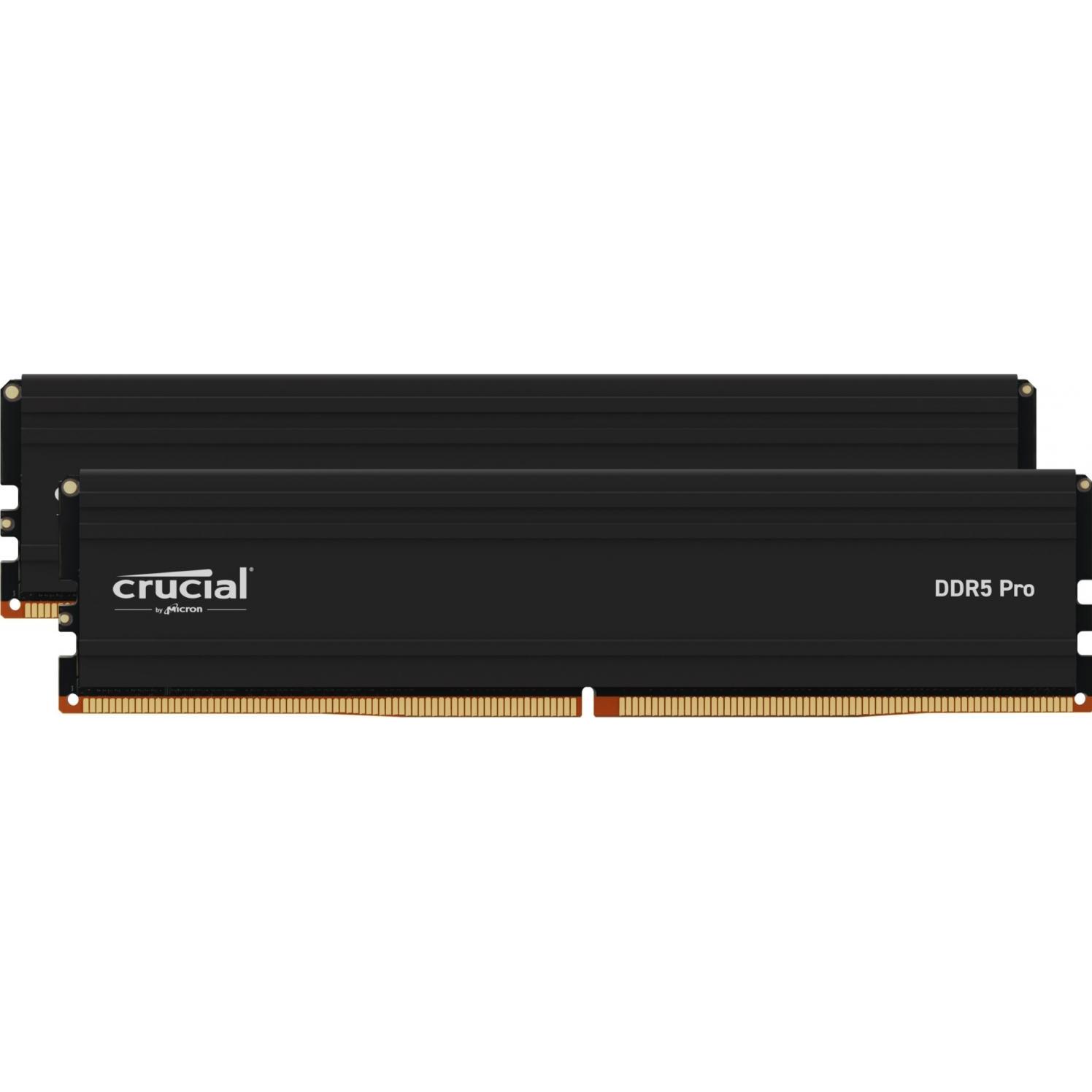 Crucial Pro (2 x 16GB, 5600 MHz, DDR5-RAM, DIMM), RAM, Schwarz