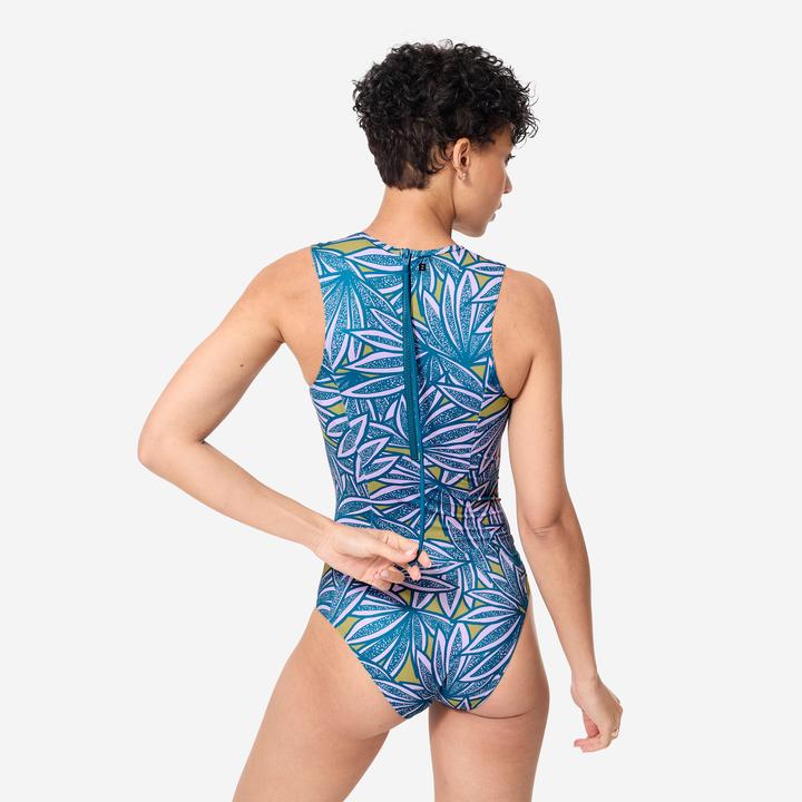 Produktbild Olaian Badeanzug Surfen Damen Carla blau/violett (M, L)