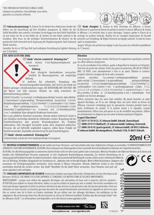 Actual product image Glade Relaxing Zen