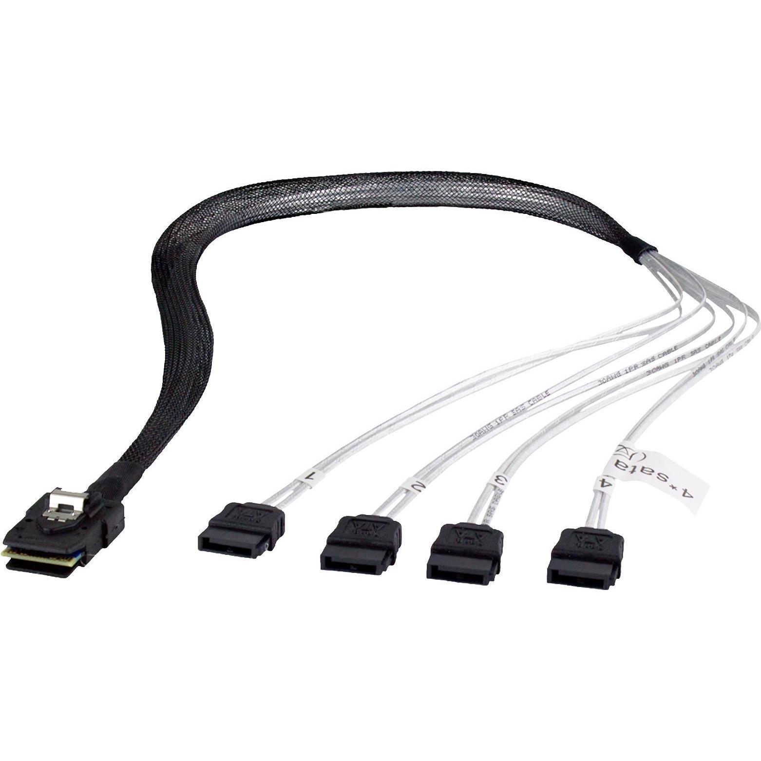 Fantec SRC-mini SAS zu 4x SATA Kabel, Interne Kabel (PC)