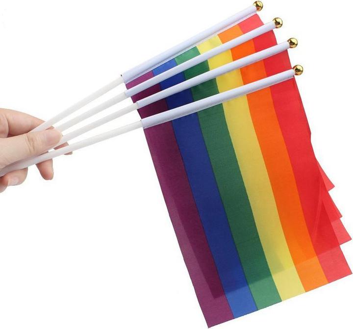 Produktbild JTI Pride-Flagge / Regenbogenfahne (14 x 21 cm)