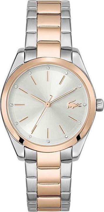 Lacoste Petite Parisienne Analog Quartz Watch with Crystal Accents and Two-Tone Bracelet (30.70 mm)