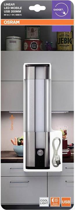 Produktbild Osram HOMELIGHTING Linear LED Mobile USB 200 White 4099854497391 LED-Unterbauleu (69 lm)