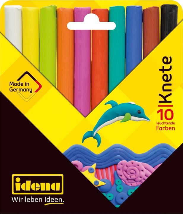 Produktbild Idena Knete 10 Stangen Farben sortiert