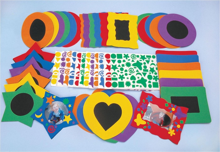 Actual product image Colorations Colouring - Decorate your own foam photo frame with self-adhesive film
