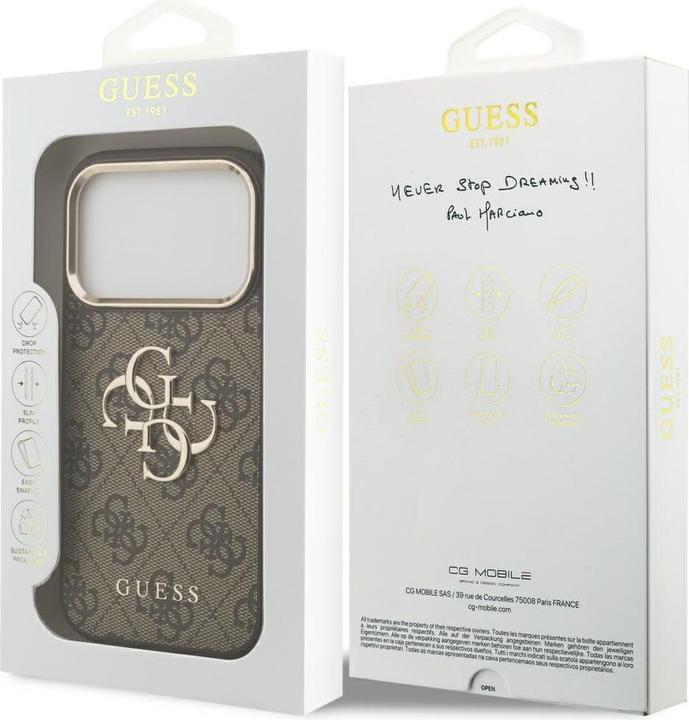 Produktbild Guess - Hardcase 4G - iPhone 17 Pro - Brown (Apple iPhone 17 Pro)