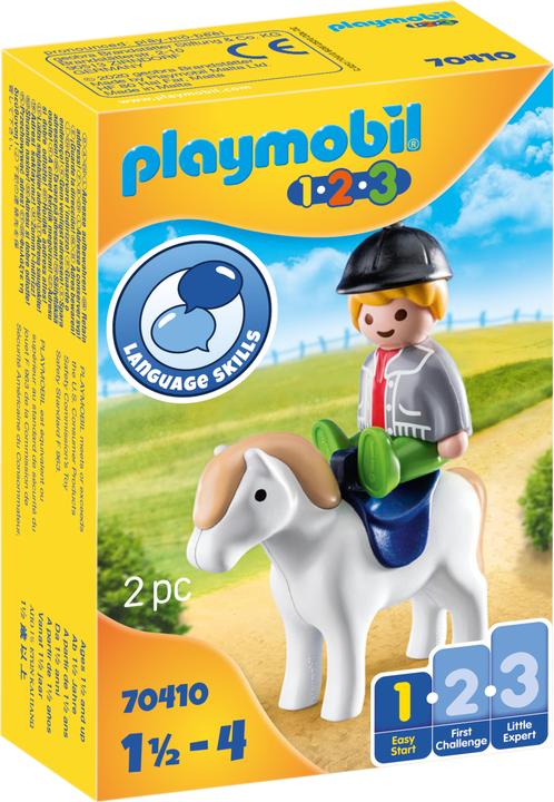 Produktbild Playmobil Junge mit Pony (70410, Playmobil 1.2.3)