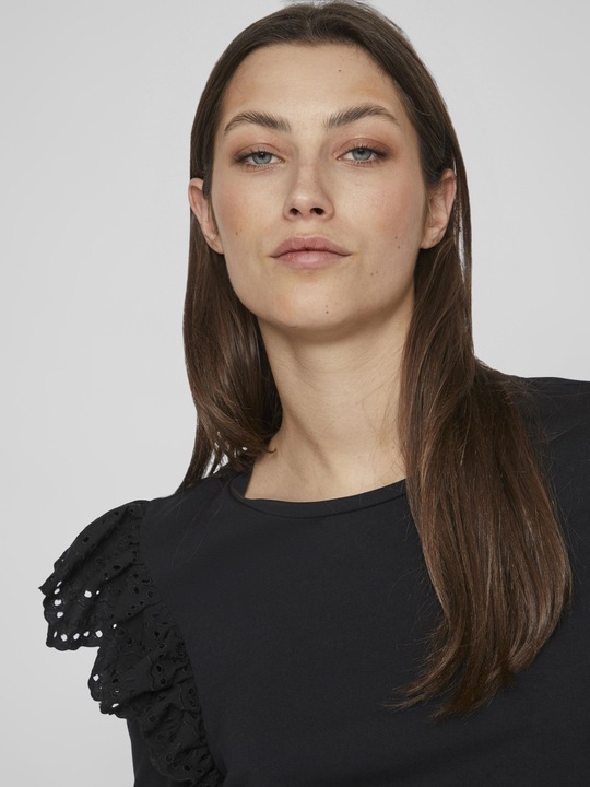 Actual product image Vila Lace shoulder top with long sleeves (L)