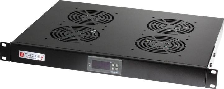 Productafbeelding Techly 4 Fan Unit for Rack 19 Black