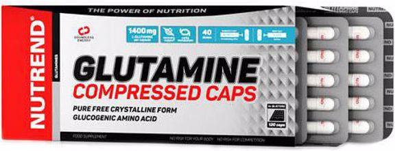 Produktbild Nutrend Glutamine Compressed Caps (120 Stk., Kapseln)