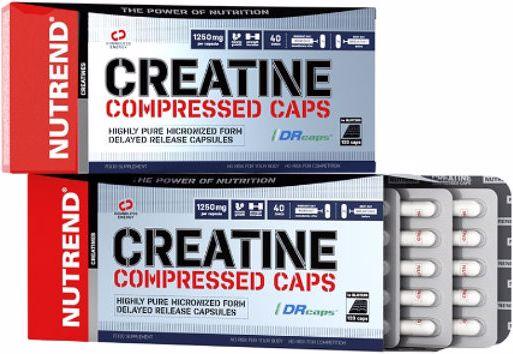 Actual product image Nutrend Creatine Compressed Caps (120 Piece, Capsules)