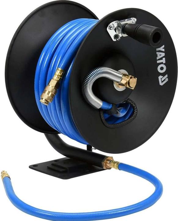 Yato Professional compressed air hose Length: 15m Inner diameter: 10mm on reel for mounting on wall or