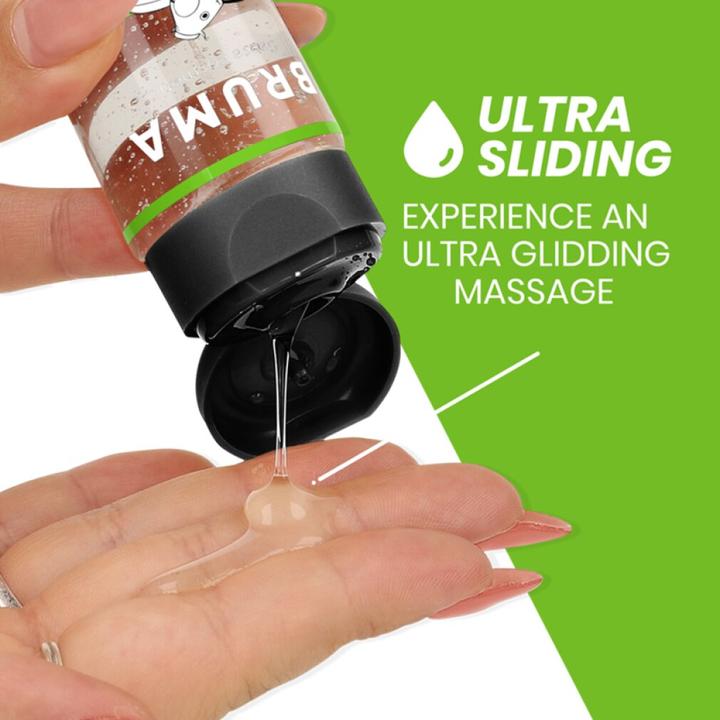 Actual product image Bruma Premium Massage Oil With Warming Effect, Watermelon Flavour 3 In 1 (100 ml)