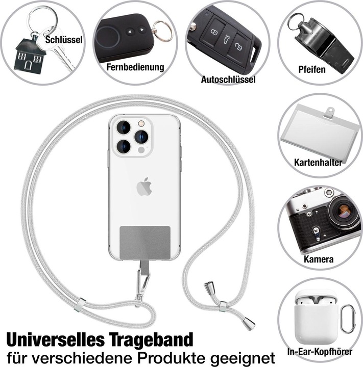 Productafbeelding Nalia Universele mobiele telefoonketting met pad