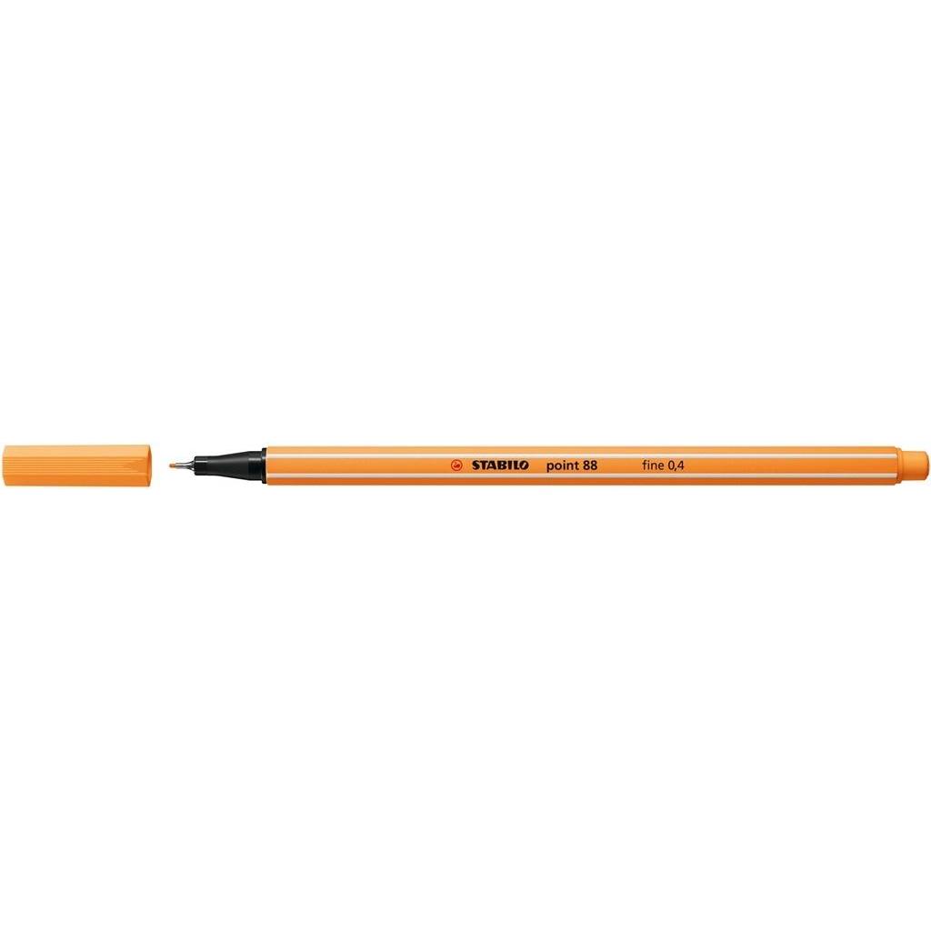STABILO Fineliner - point 88 - 10er Pack - papaya (Papaya, 10 x) (88/85)