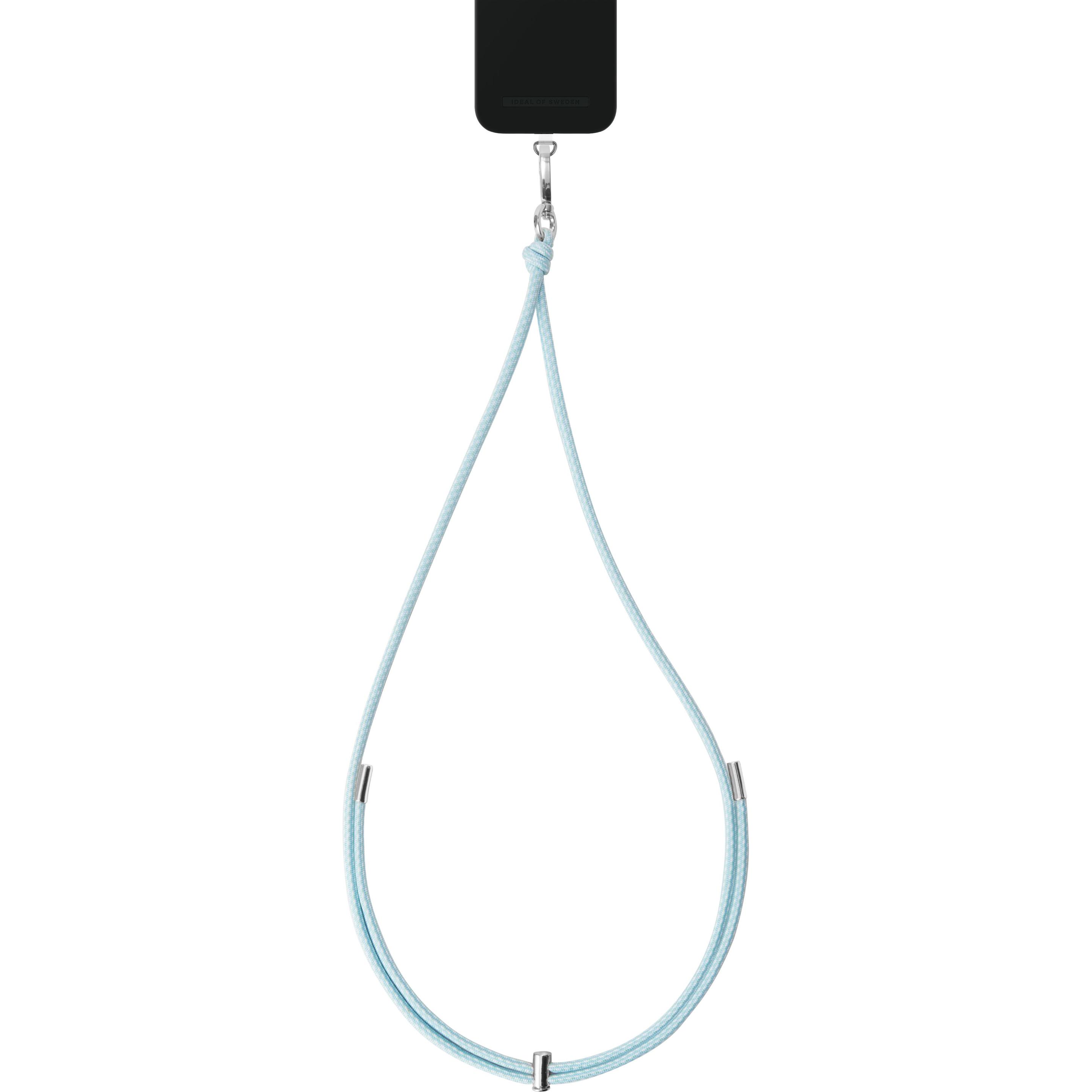 iDeal Of Sweden für alle Cases mit Ladeanschluss mittig Cord Phone Strap Multi Light Blue, Smartphone Halterung, Blau