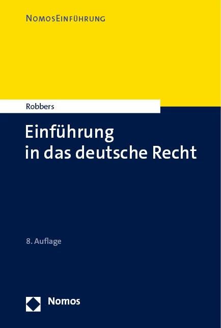 Produktbild Einführung in das deutsche Recht (Deutsch, Gerhard Robbers, 2023)