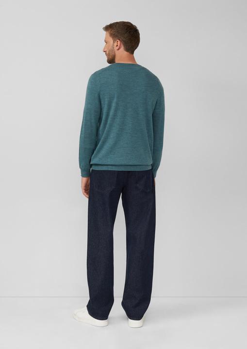 Produktbild s.Oliver Strickpullover Strickpullover aus reiner Merinowolle (L)