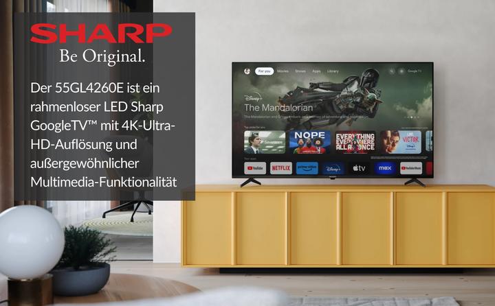 Produktbild Sharp 55GL4260E (55", LCD, 4K, 2023)