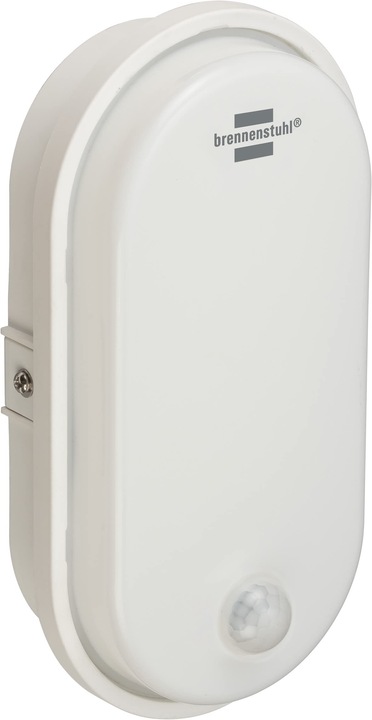 Produktbild Brennenstuhl LED Ovalleuchte OL 1650 P mit Infrarot-Bewegungsmelder 1680lm, weiss, IP54 (15 W, 1680 lm, 1 x, F)
