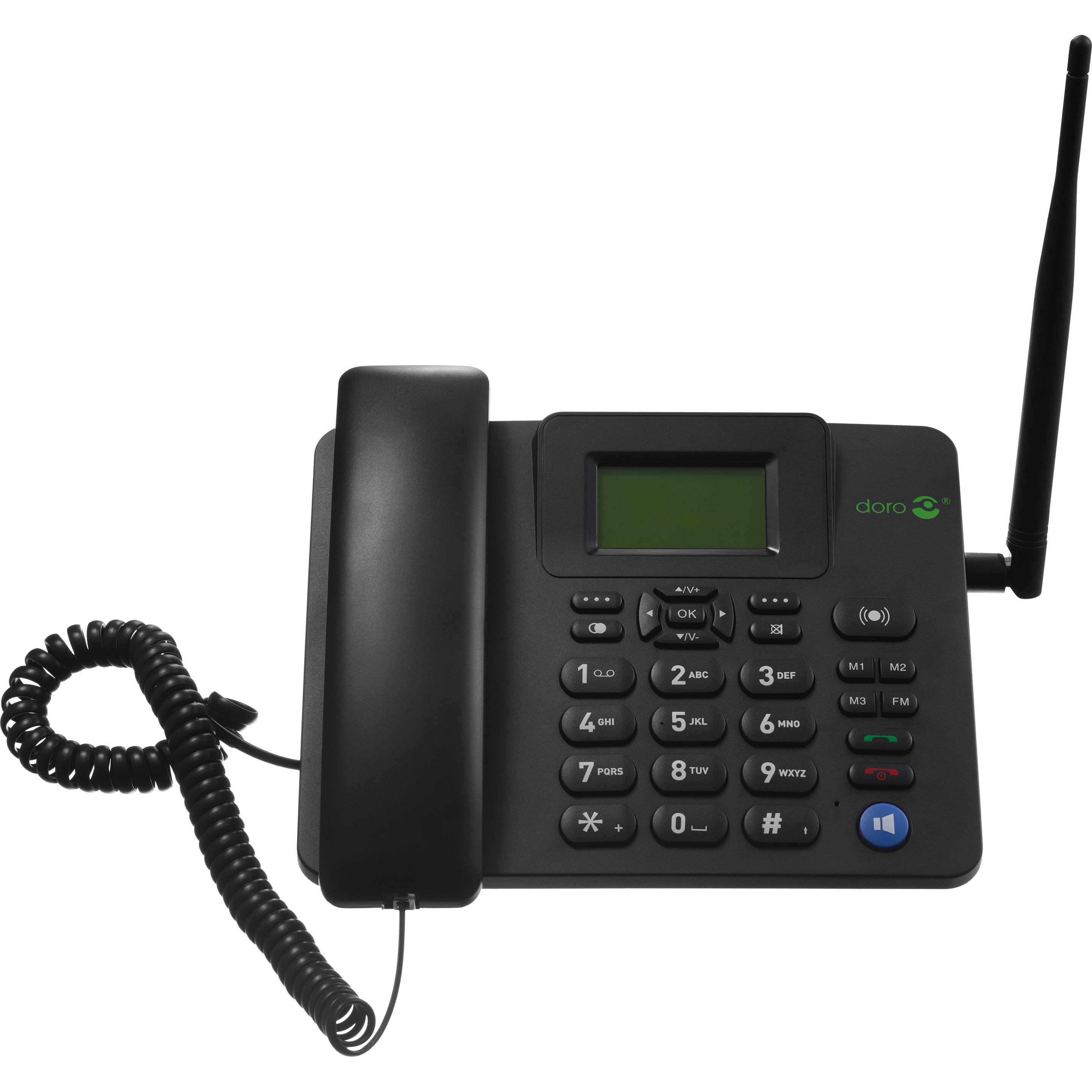 Doro 4100H, Telefon, Schwarz