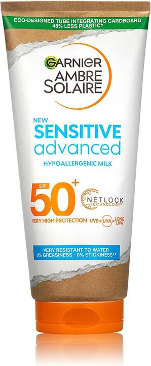 Produktbild Garnier Ambre Solaire Sensitive Adult (Sonnenmilch, SPF 50+, 175 ml, 195 g)