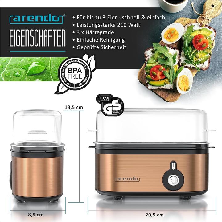 Produktbild Arendo Eierkocher Threecook
