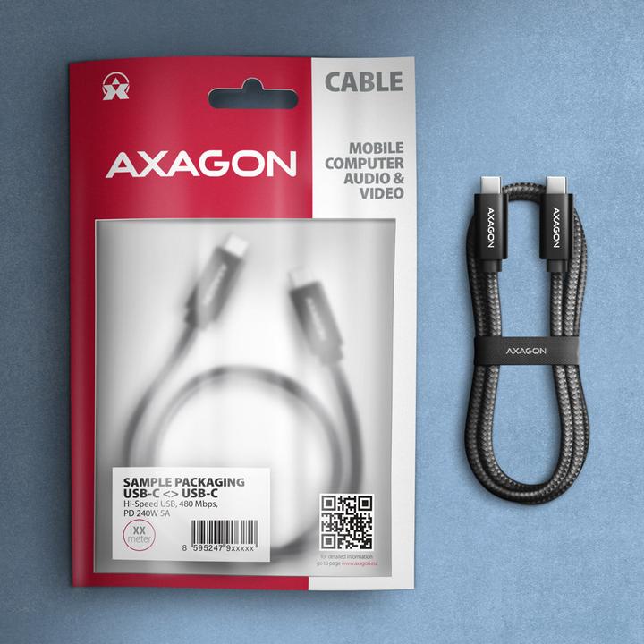 Produktbild Axagon USB C – USB C (3 m, USB 2.0)