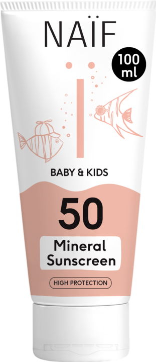 Actual product image Naïf Sunscreen (Suntan cream, SPF 50, 100 ml, 133 g)