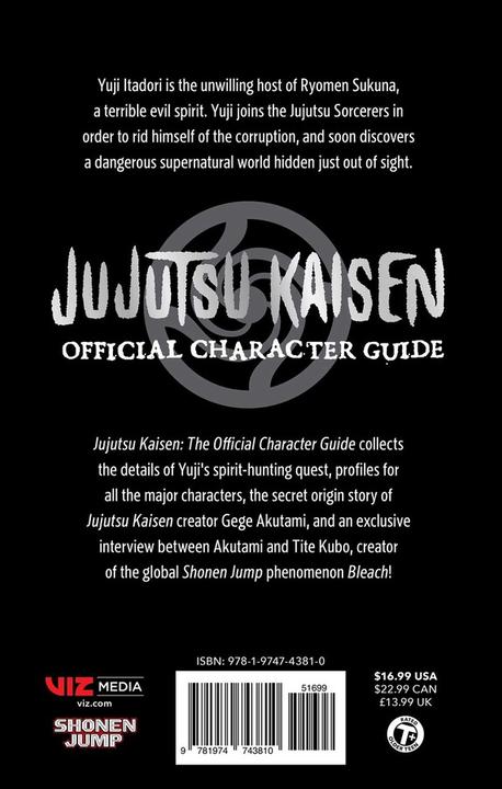 Actual product image Jujutsu Kaisen: The Official Character Guide (Gege Acutami, English)