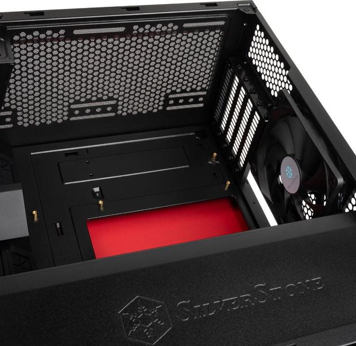 Produktbild Silverstone Tower SST-RL08BR-RGB schw./rot (Mini-DTX, Mini-ITX)