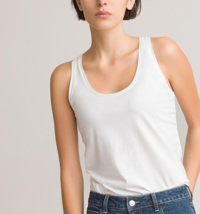 Actual product image La Redoute Collections Sleeveless top with swimmer back (XXL)