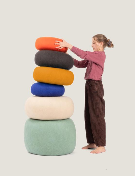 Actual product image Myfelt Colour Poufs Fine cushion