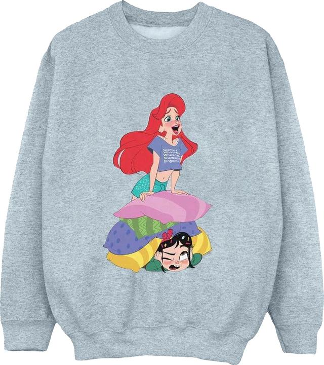 Actual product image Disney Girls Wreck It Ralph Ariel And Vanellope Sweatshirt (140, 146)