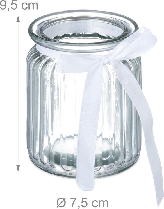 Image du produit Relaxdays Photophore (12 x, 7.5 x 7.5 x 9.5 cm)