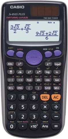 Actual product image Casio FX-85ES Plus 2nd Edition (Batteries, Solar cells)