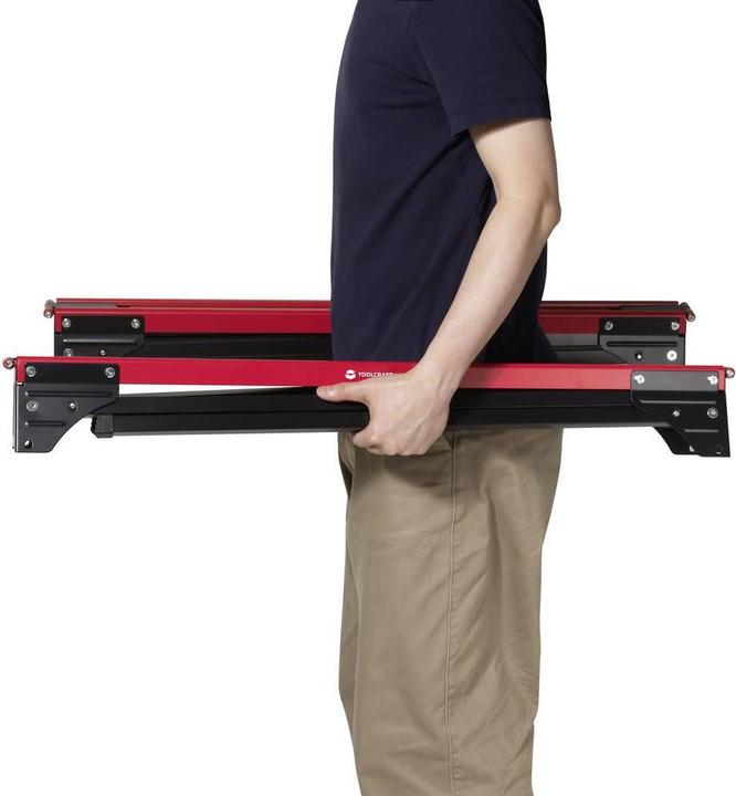 Produktbild Toolcraft TO-10311633 Stahl Sägebock klappbar 230 kg (B x T) 965 mm x 480 mm 3. (96.50 cm, 48 cm)