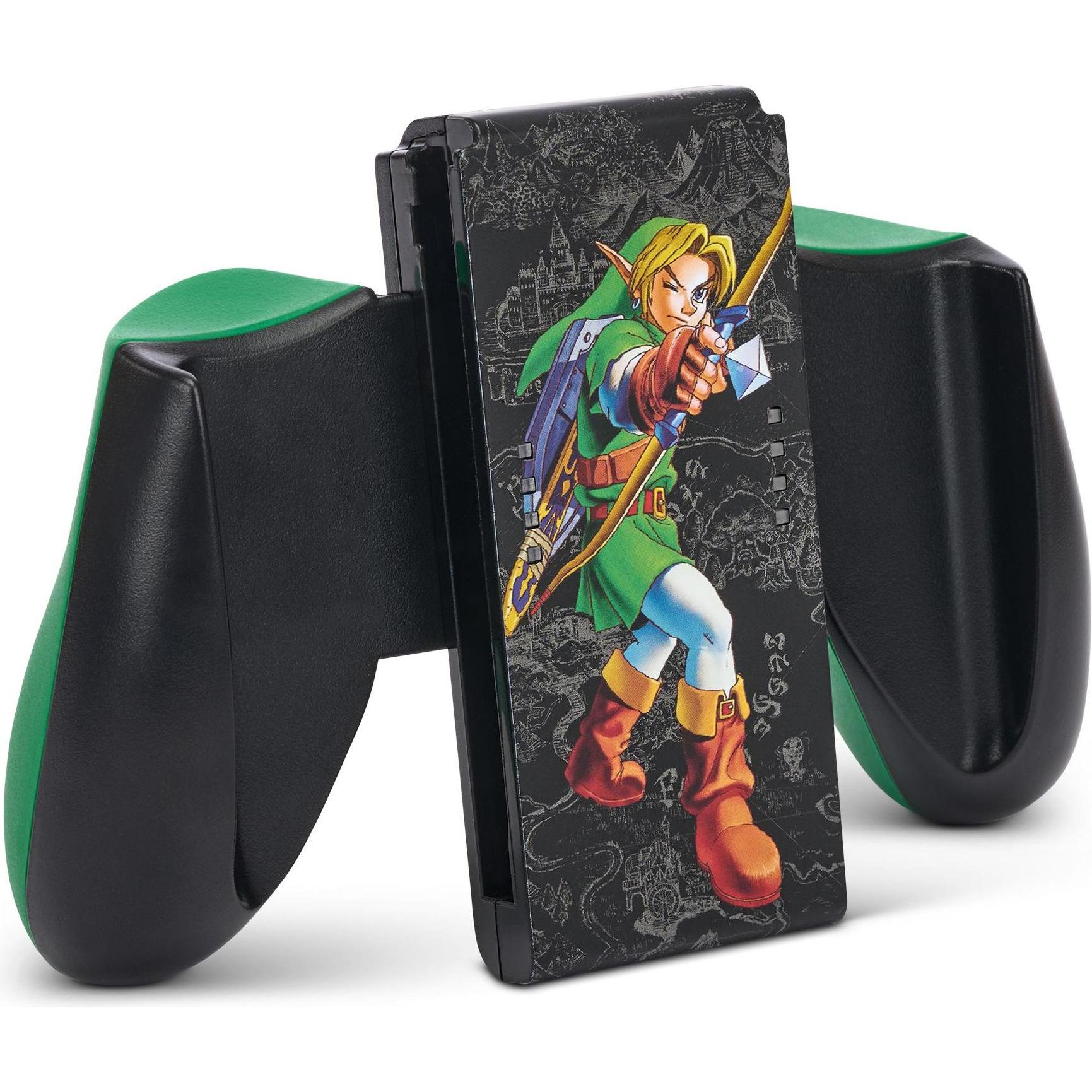 Thumbnail - PowerA Switch Comfort Grip JoyCon Hyrule Scharfschütze (Switch), Weiteres Gaming Zubehör, Schwarz, Grün