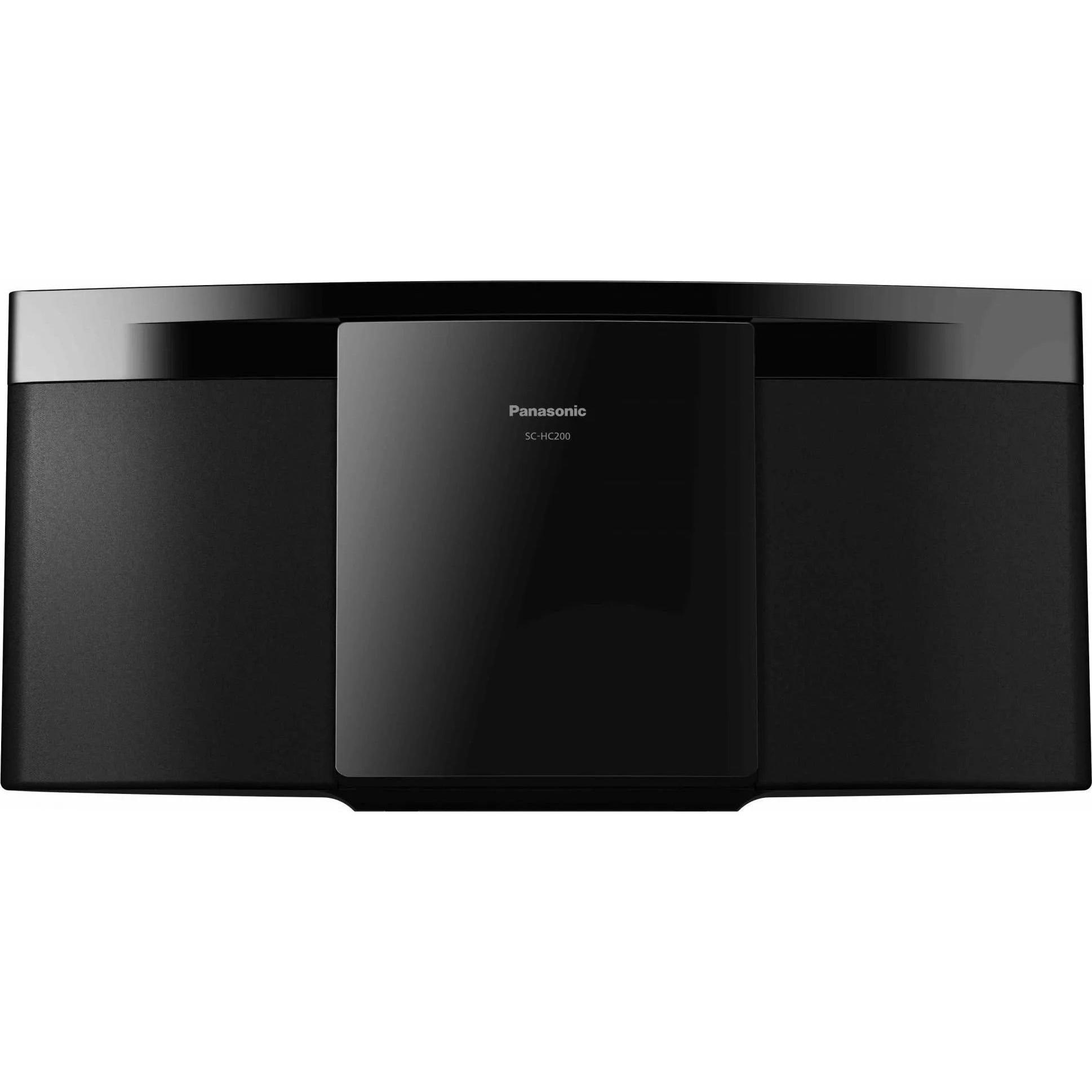 Panasonic SC-HC200 Microsystem (Bluetooth, CD Player, 2x 10 W), Stereoanlage, Schwarz