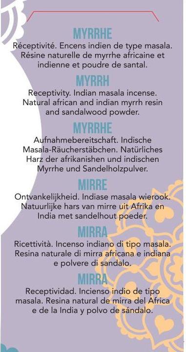 Produktbild Aromandise Trad. Räucherstäb. Myrrhe