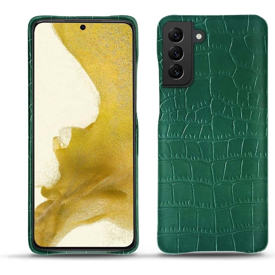 Noreve Lederschutzhülle (Samsung Galaxy S22), Smartphone Hülle, Grün