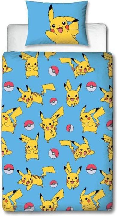 Actual product image Pokémon Bettbezug-Set Bunt Double size 2 Stücke (140 x 200 cm, 63 x 63 cm)
