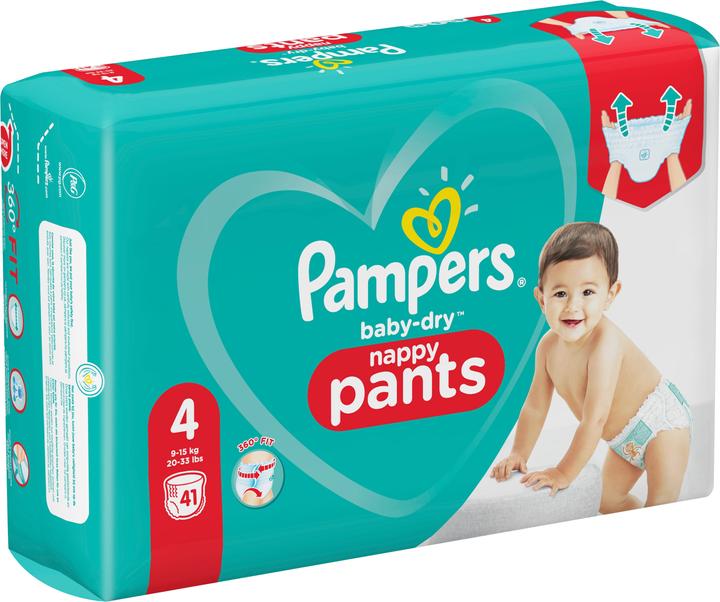 Produktbild Pampers Baby Dry Pants (Gr. 4, Tragepack, 41 Stk.)