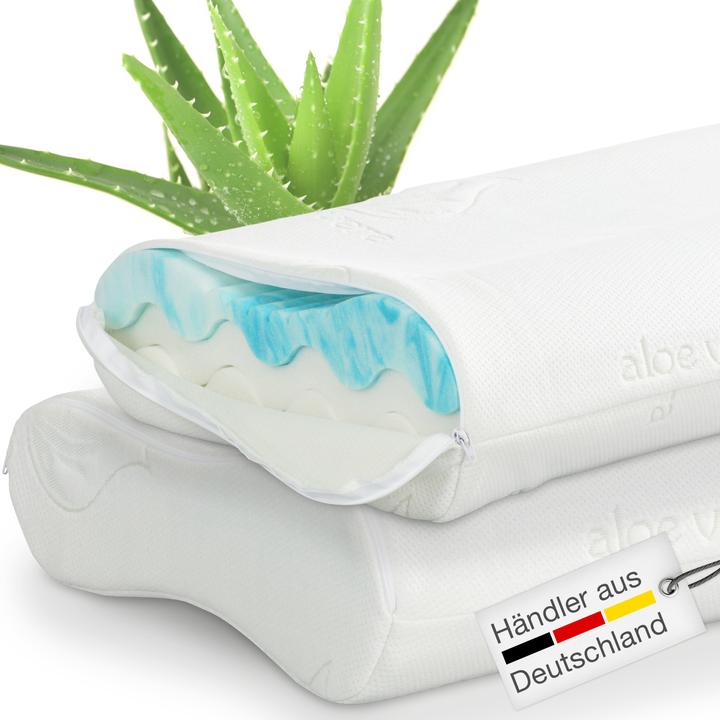 Produktbild Bestschlaf Gelschaum Nackenstützkissen, höhenverstellbar (35 x 60 cm)