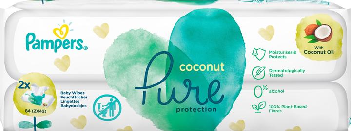 Actual product image Pampers Coconut Pure (84 pcs.)
