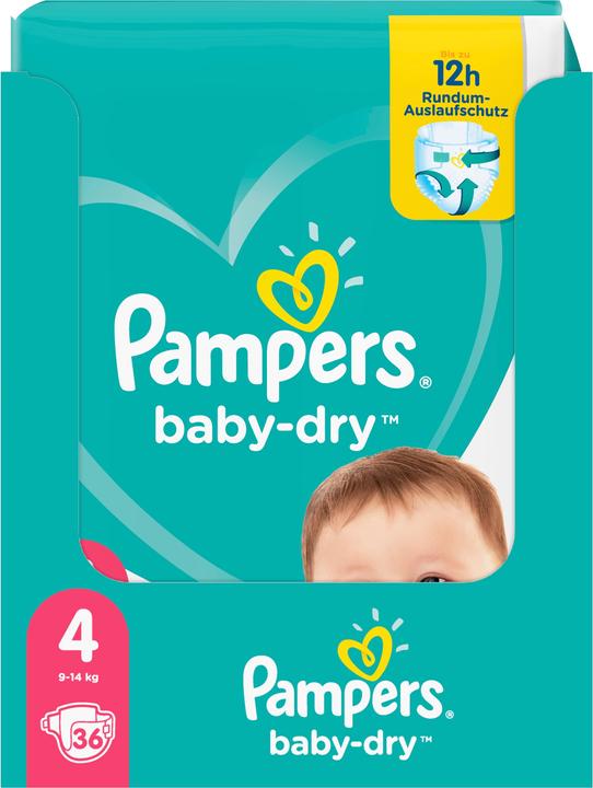 Immagine prodotto Pampers Pannolini (Dimensione 4, Pacco trasportabile, 36 Pezzo/i)