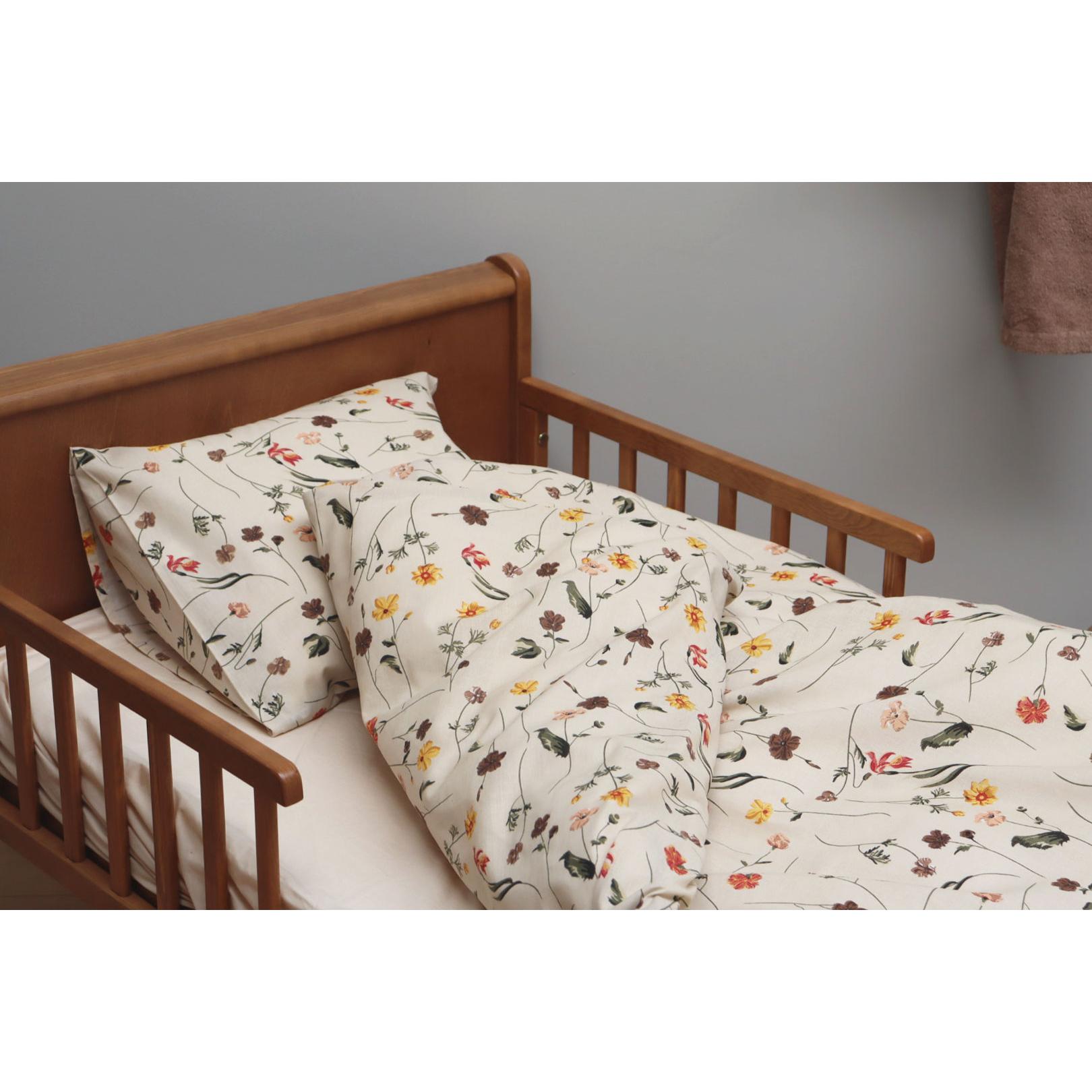 By Mats, Babybettwäsche, - Bed Linen Junior Size 100 x 140 cm - Spring Flowers (MAT133) (100 x 140 cm, 40 x 45 cm)