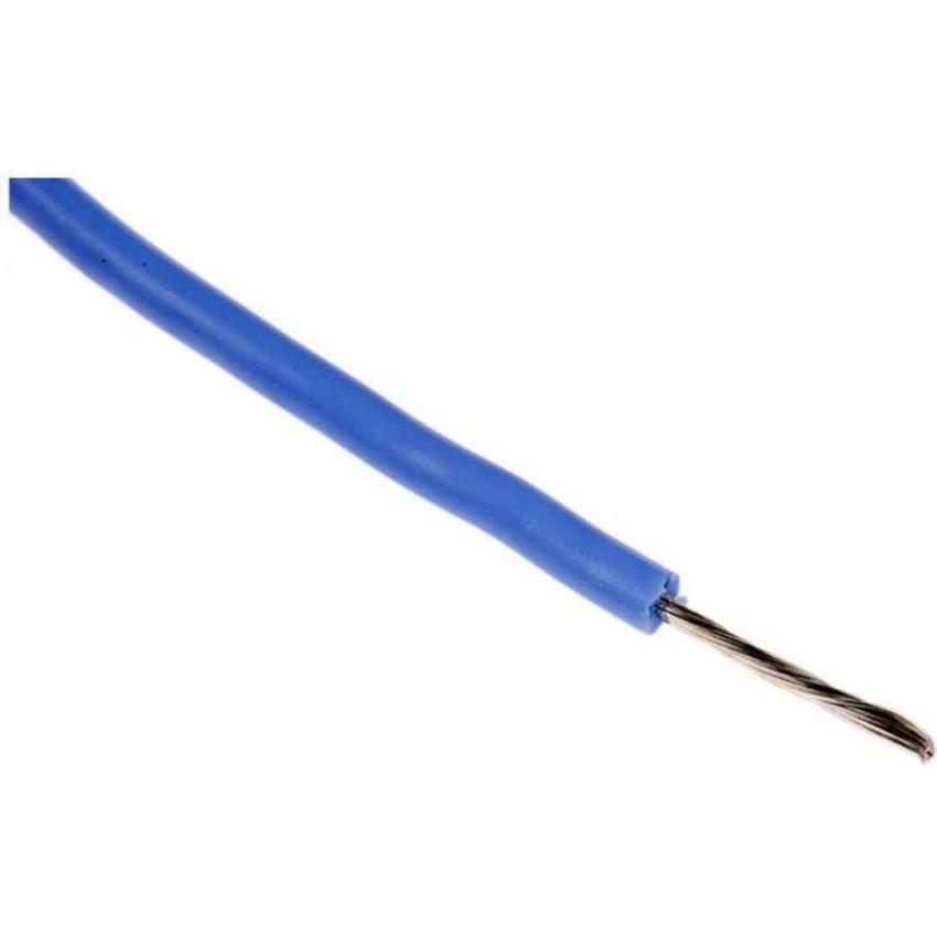 RS PRO, Tubo + Canalina per cavi, Cavo unipolare 0,5 mm², 20 AWG 25m Blu isolato in gomma siliconica 16/0,2 mm di fili (25 m)