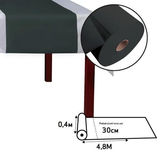 Image du produit PROnappe PRO nappe Tischläufer Tête-à-tête 40 cm x 4.8 m, Schwarz (40 x 480 cm)